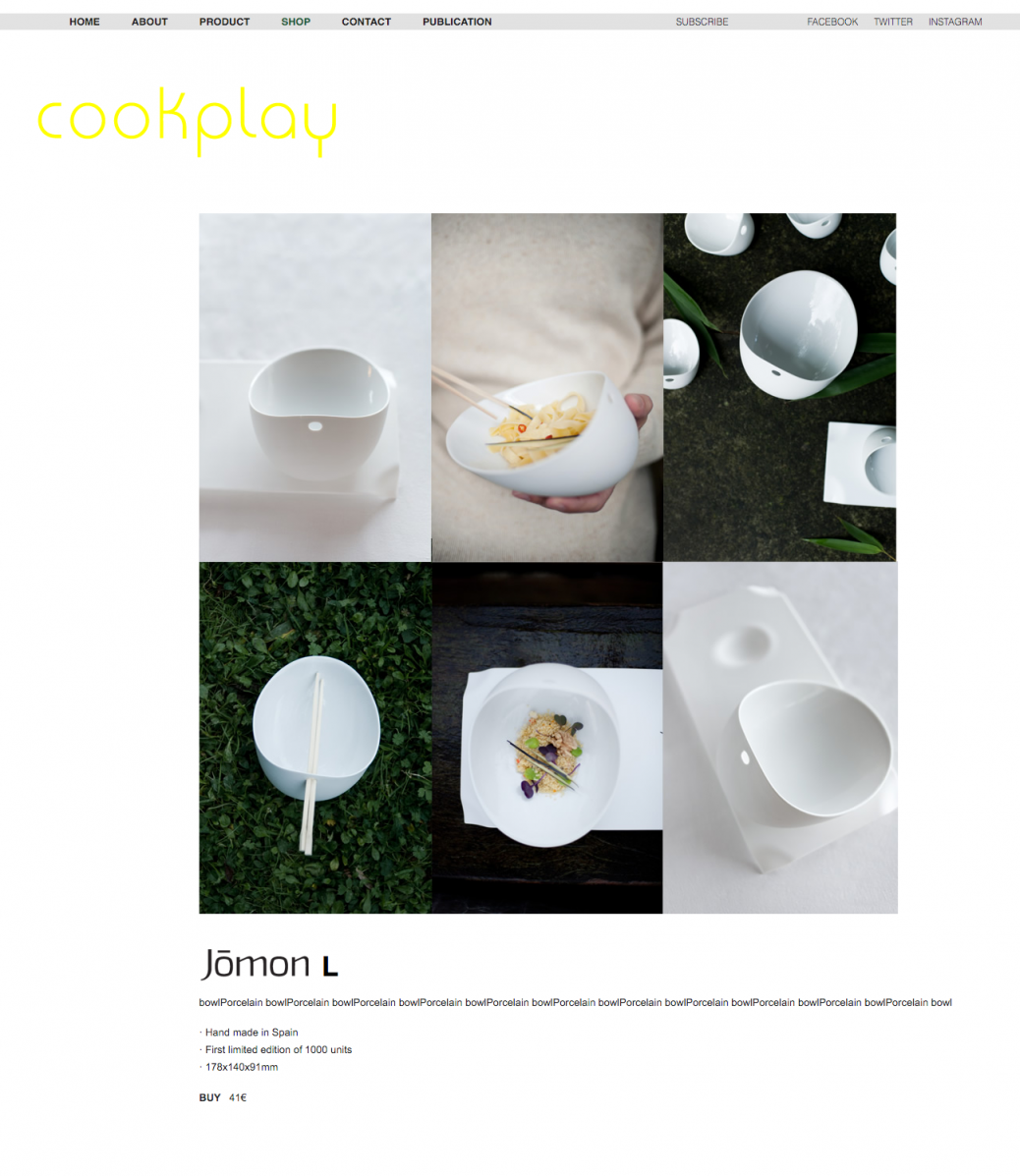 Cookplay. Product