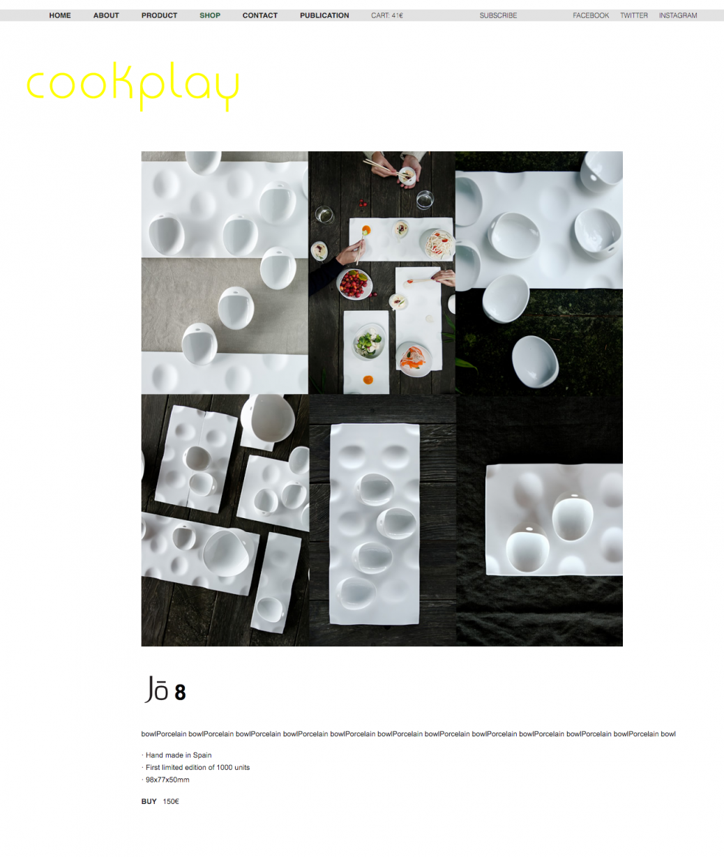 Cookplay. Product 2