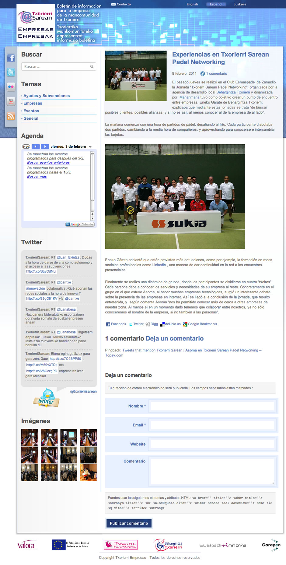 Entrada Txorierri Sarean