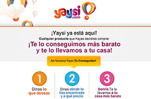 Yaysi mailing y landing page