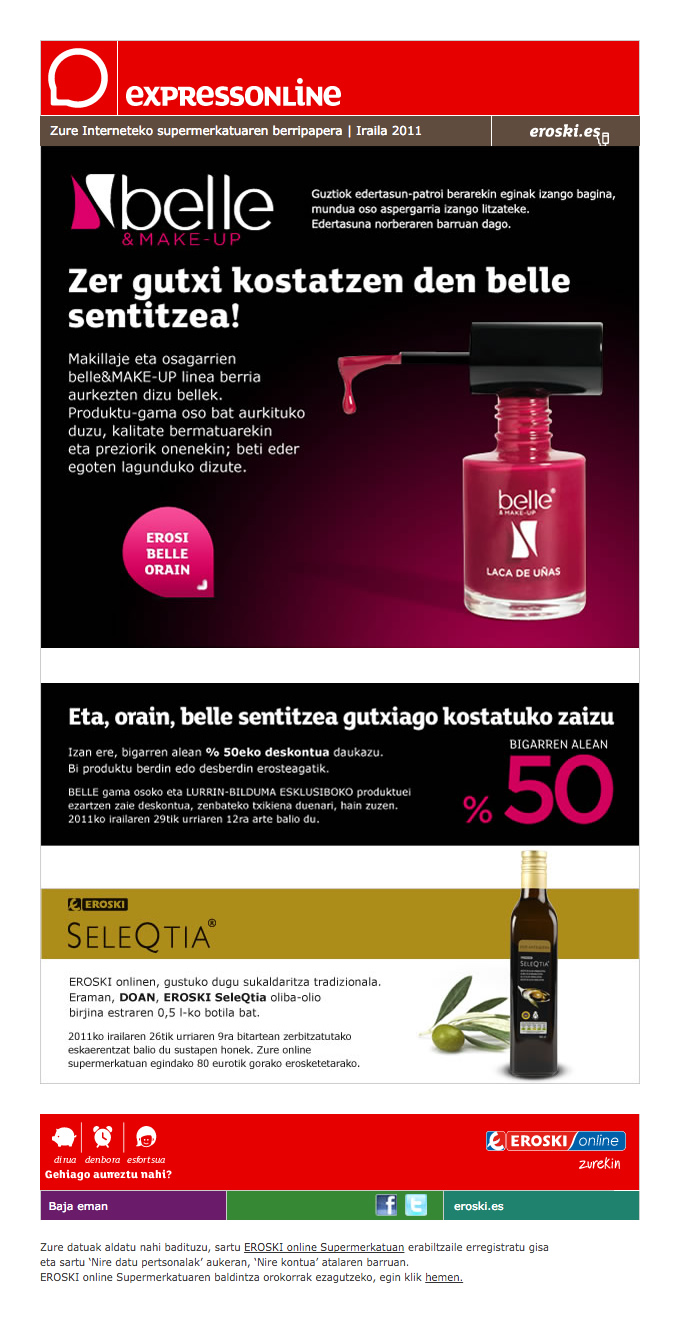 Eroski. Emailings 4
