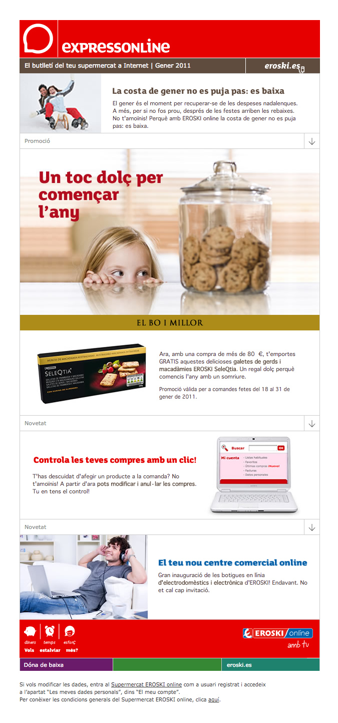 Eroski. Emailings