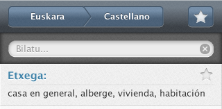 Basque - Spanish dictionary for mobiles