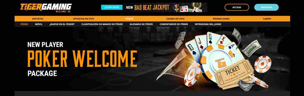 Tiger Gaming - Análisis detallado de las mejores salas de póker online en España